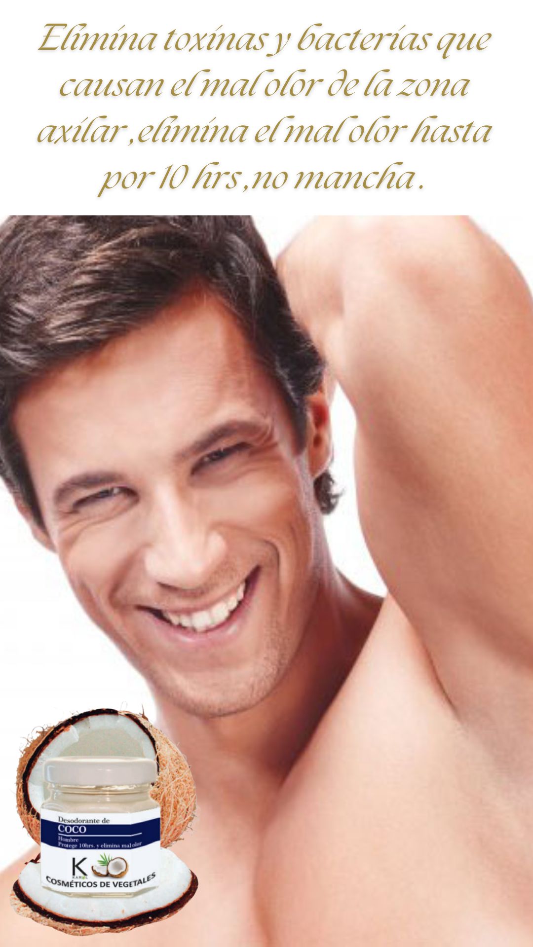 Desodorante de Coco Hombre